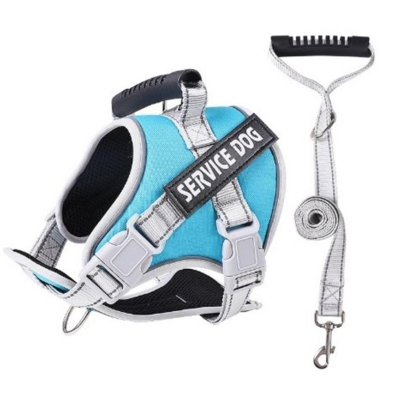 Новая большая шлейка для собак, со светоотражающими элементами для ночи и дышащая, взрывозащищенная, ударопрочная и с защитой от побега.