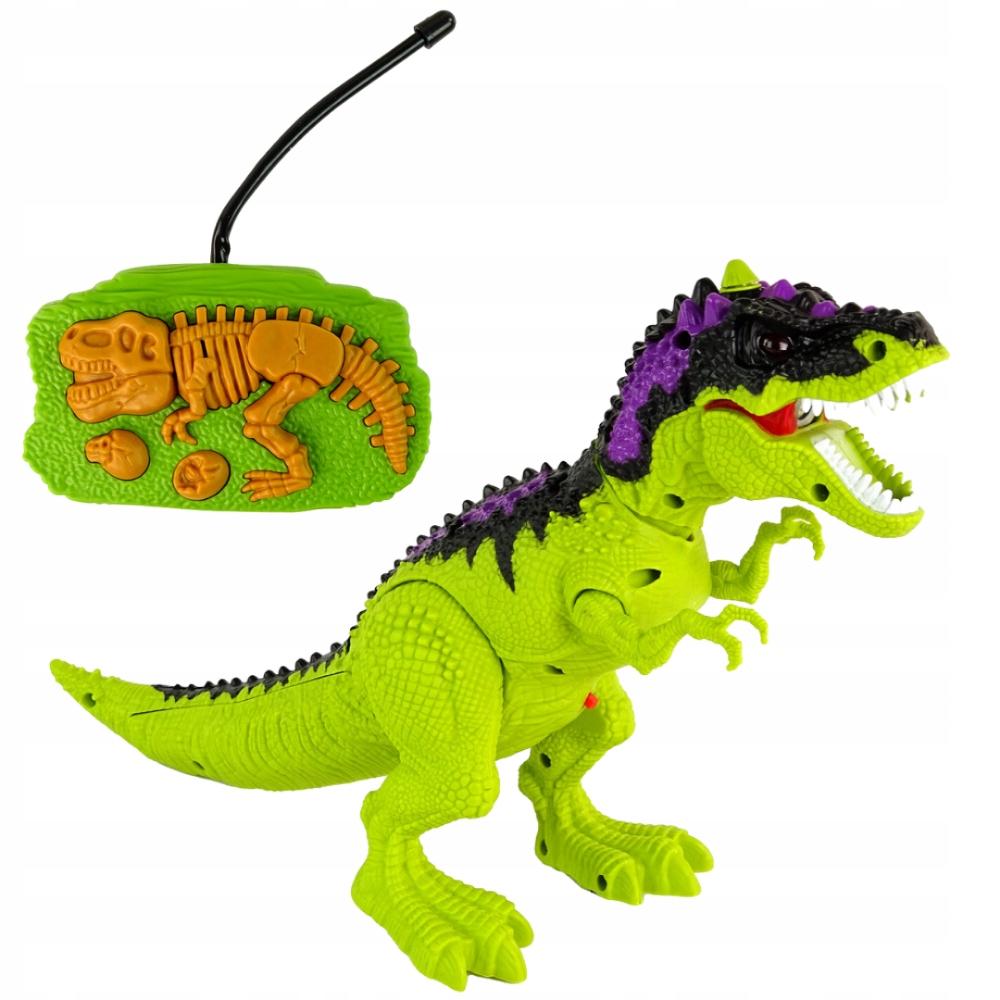 Dinozaur Sterowany R/C Pilot Chodzi Dźwięki Zdalnie Sterowany Światło Para