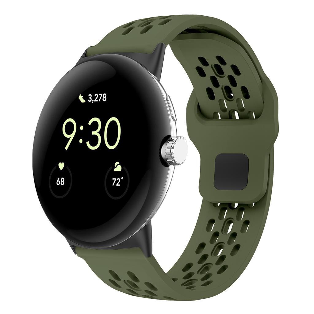 Силиконовый Ремешок Для Google Pixel Watch 5/4/3/2/1 Дышащий Спортивный Ремешок Для Pixel 3/4/5 45мм Умных Часов Замена Мягкий Браслет