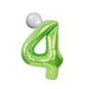 2 шт. Воздушные шары для украшения на день рождения в гольф 40 дюймов Зеленый шар с цифрой для украшения на день рождения в тематике гольфа