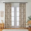 1PC LOZUJOJU Semi Blackout Fashionable Retro Tassel Edge Decorative Curtain 150cm Width for Windows Balcony Living Room and Bedroom Home Decor