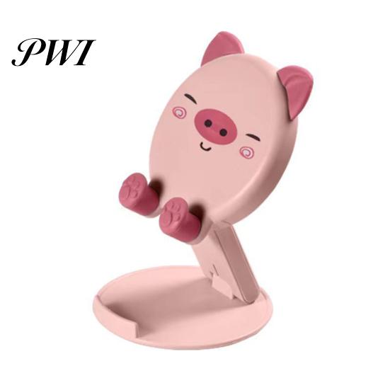 Desktop Folding Bracket Mobile Phone Holder Universal Foldable Portable Cute Cartoon Tablet Lifting for Table