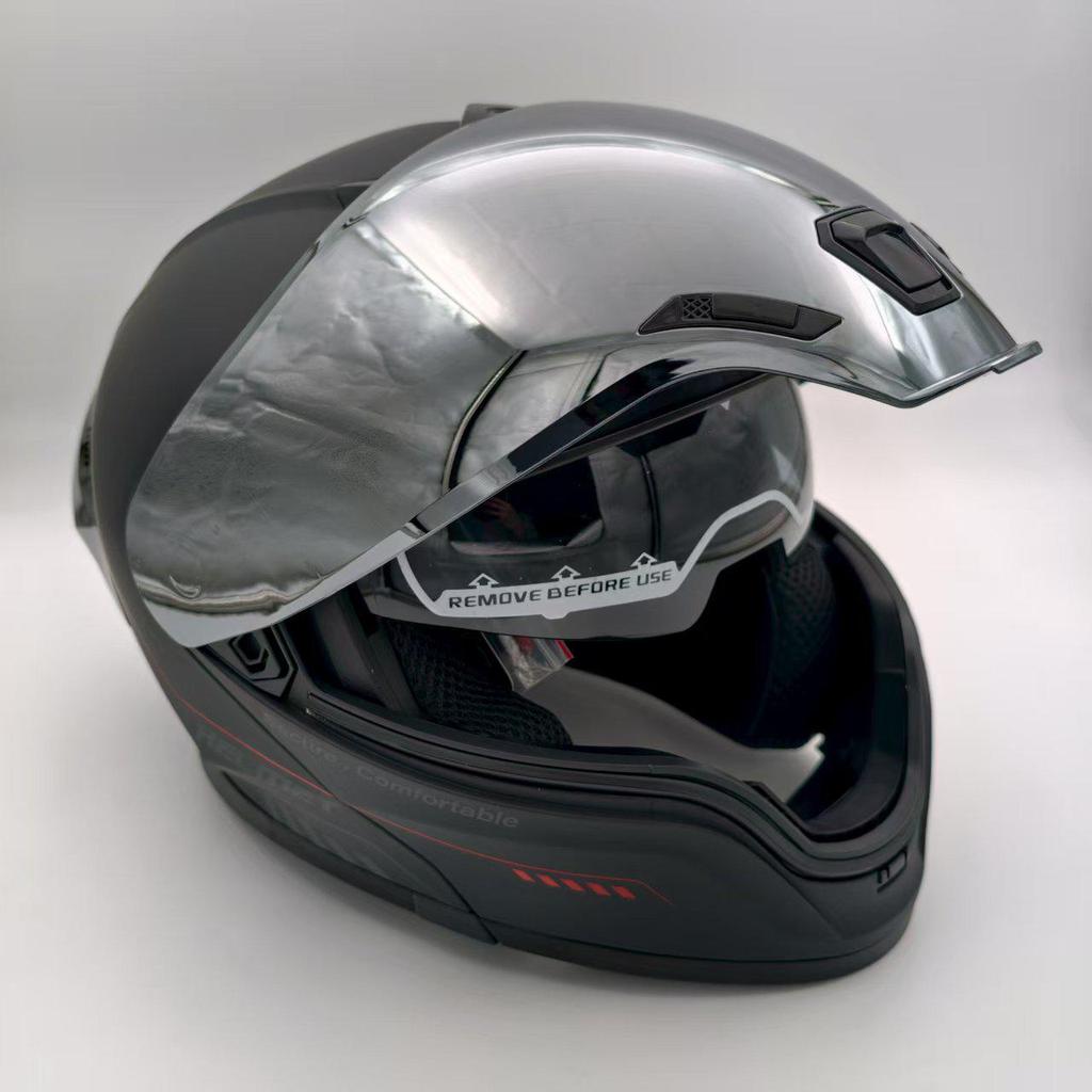 IBK Bluetooth Motorcycle Helmet, All-Season Open Face with Winter Safety Features