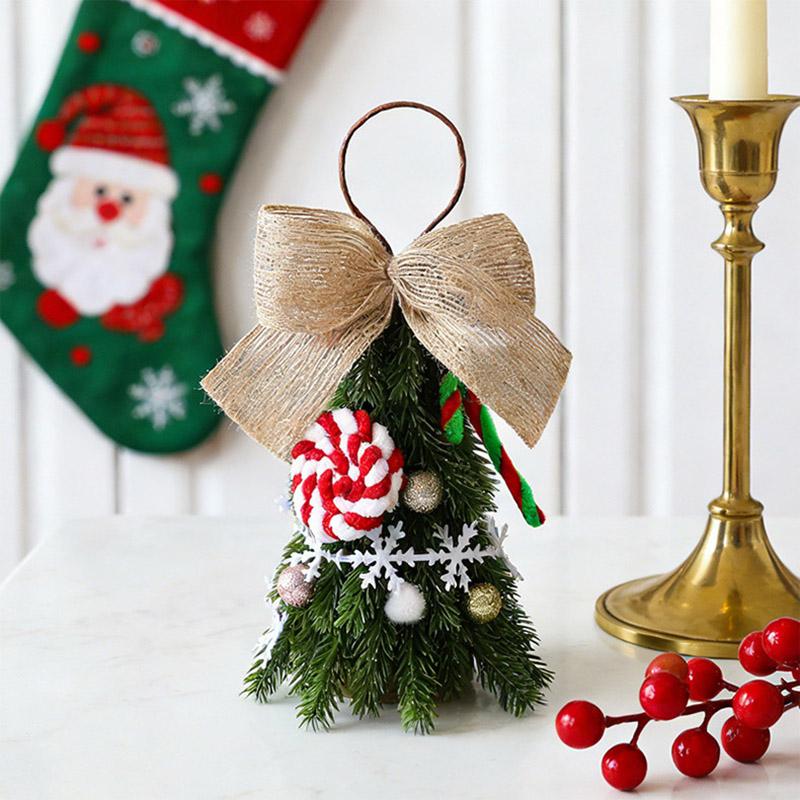 Christmas Tree Ornament Hanging Christmas Tree Pendant Home Decor Window Tabletop Display Festive Xmas Gift Decoration Craft 7