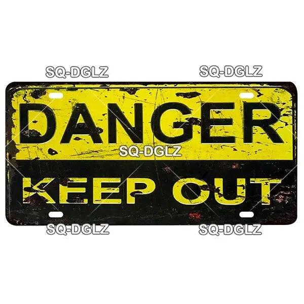 [SQ-DGLZ] Предупреждающий Человек Пещера Номерной Знак Оловянная Вывеска Магазин Бар Настенное Украшение Металлическая Вывеска Домашний Декор Живопись Таблички Художественный Плакат