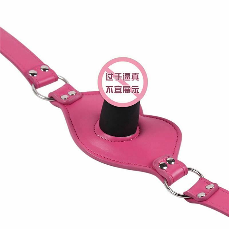 Pink Dildo Gag Mouth Plug Restraints Gags