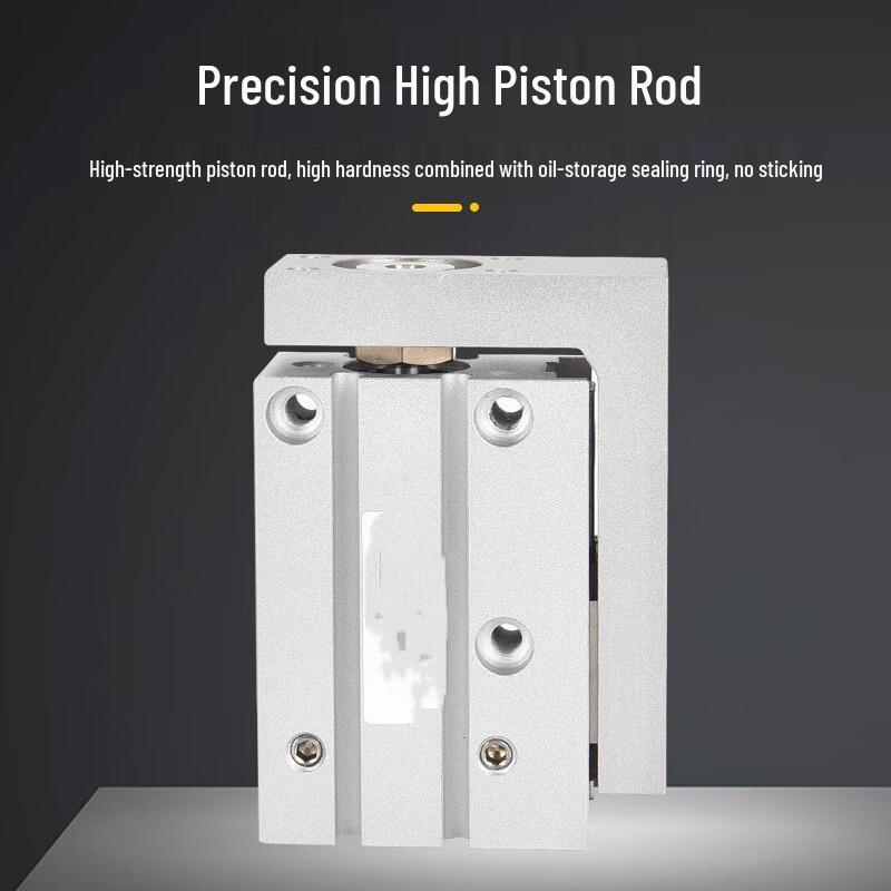 Compact Guided Slide Cylinder with Side Rod