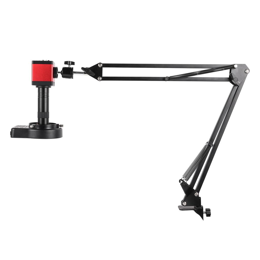 1-150X C-mount Zoom Lens Цифровой микроскоп 13MP VGA HDMI Видео Электронная камера-микроскоп Металлический кронштейн Паяльный микроскоп