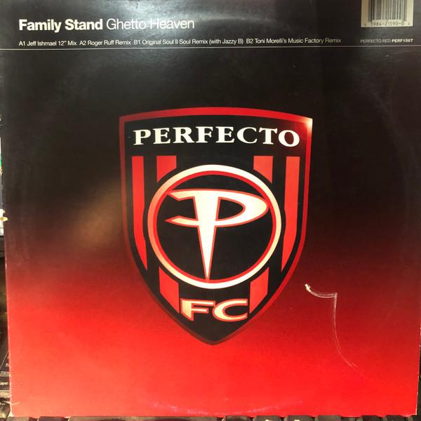 12-дюймовая пластинка FAMILY STAND Ghetto Heaven RERF156T PERFECTO RED 1998 UK Танцевальная Электроника Б/у