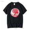 Tunnocks Tea Cake Pop Art White and Red Design T Shirt long or short sleeves vintage Washed designer clothes Comfortable