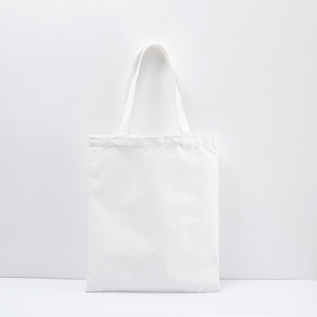 Canvas Art Bag Plain Shoulder Bag Blank Shopping Bag Minimalist Daily Use Tote For Store Item Organization Commuting