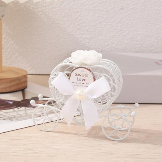 Подарочная коробка Изысканная романтическая металлическая коробка конфет в форме сердца для свадьбы