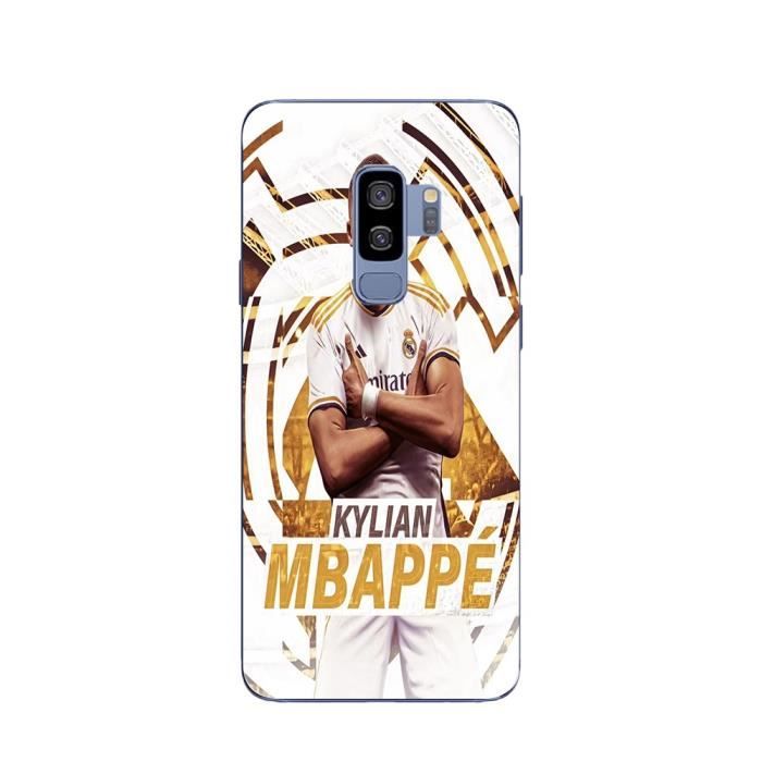 Coque - MANIACASE - Samsung Galaxy S9 Plus - Kylian Mbappe - Noir - Souple