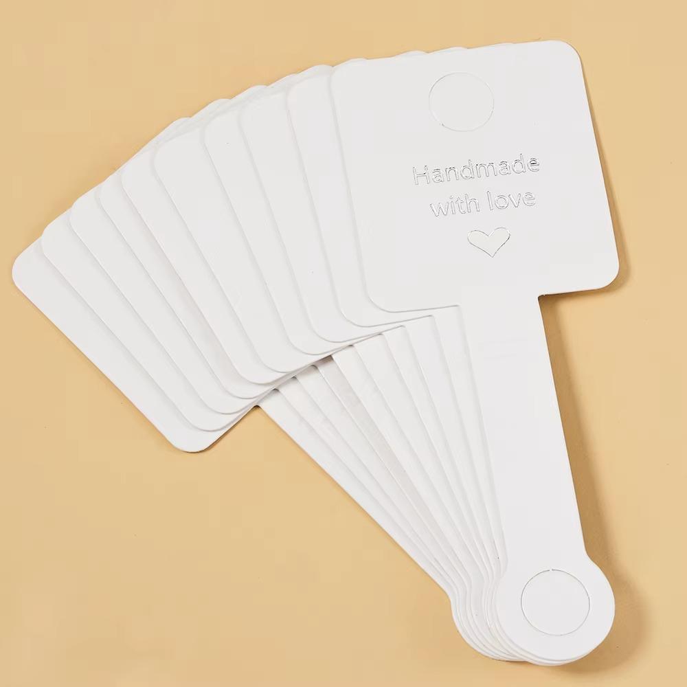 Self Adhesive Jewelry Hanging Price Tag DIY Handmade Jewelry Hang Tags Card  Retail Label