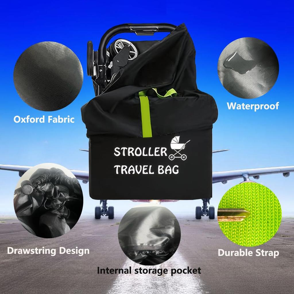 Baby Stroller Travel Bag With Shoulder Belt Pram Universal Dust Bag Organizer Kindergarten Carts Accessories Walker Cribs Bags