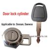 Замок двери кабины экскаватора Daewoo Doosan DH55 в сборе: Наружная/Внутренняя Ручка и Цилиндр Замка