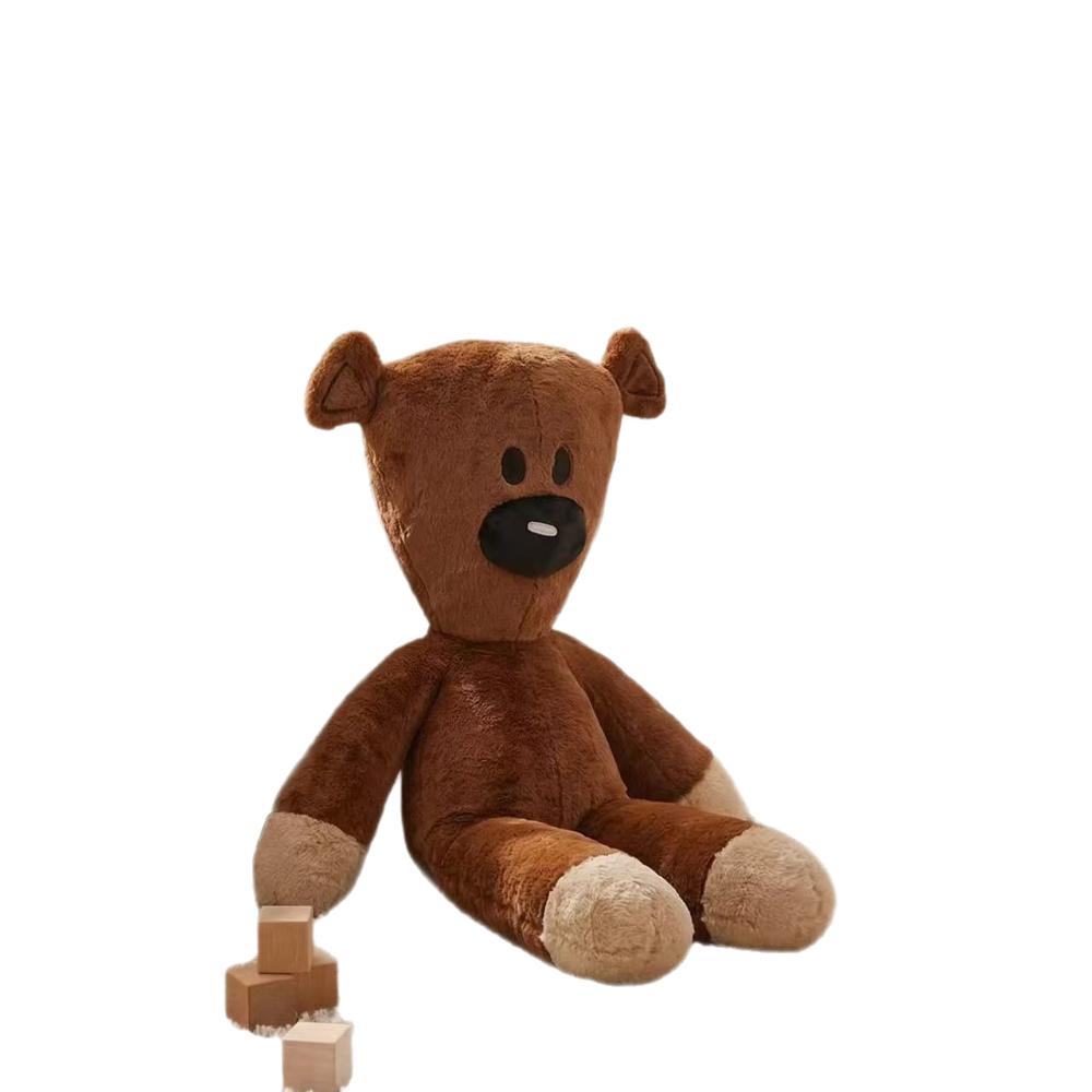 Mr.Bean Movie Teddy Bear Stuffed Plush Doll, Soft Fluffy Bean Bear Sleep Pillow for Infant Comfort Birthday Present