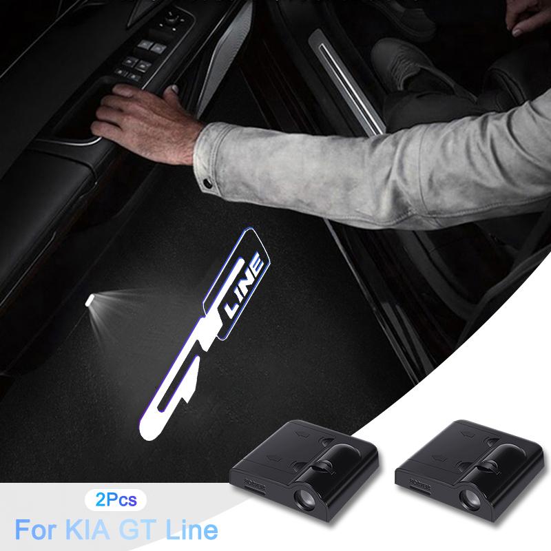 AABJD1 LED Car Door logo Projector Lamps Welcome Light For KIA GT LINE K2 Sportage Stinger Sorento Ceed soul sorento VENGA KX5 K3 K4 K5
