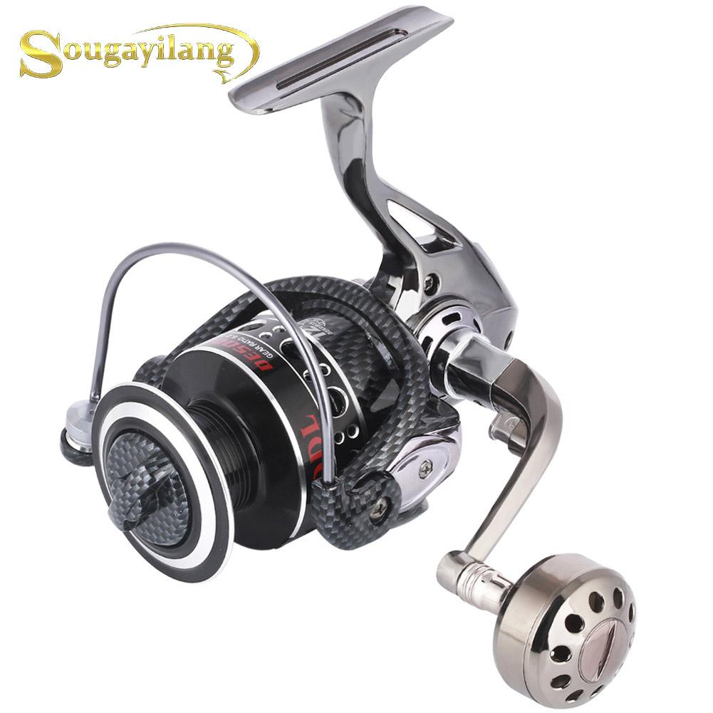 Spinning Fishing Reel 12+1BB Double Bearing Light Smooth Casting Collapsible Handle Spinning Reels