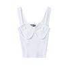 Za2025 Summer New Women clothes Versatile Slim fit Slimming Sexy Backless Square Collar Three-Dimensional Texture Knit vest