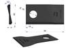 Left mower blade 94x48x4mm hole 19 for TF-71 Kverneland Taarup WARYŃSKI (sold in 25 pieces)