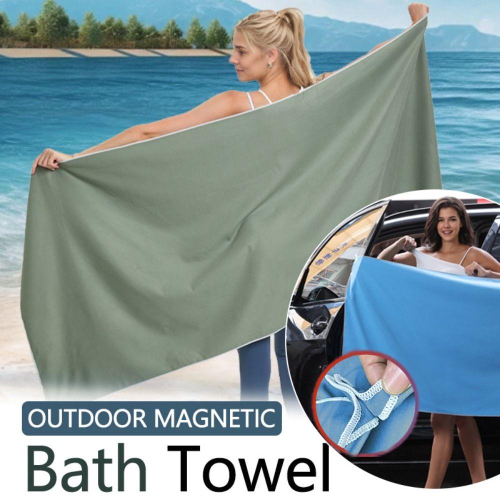 Sand Free Magnetic Bath Towel Portable Quick Dry Towel Gifts Beach Towel Outdoor Use
