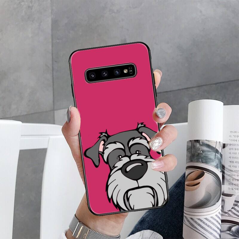 Чехол для телефона с изображением щенка шнауцера для Samsung Galaxy S22 S20 Ultra S20 S22 Plus S21 S10 S9 S8 Plus S10E S20 FE