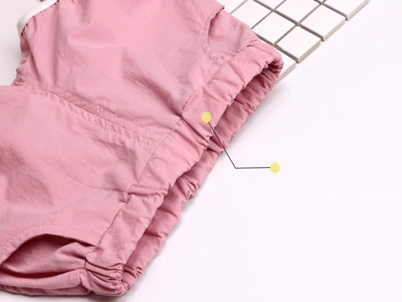 Летние пляжные детские шорты для девочки и мальчика с бантом, однотонные, детские, из хлопка