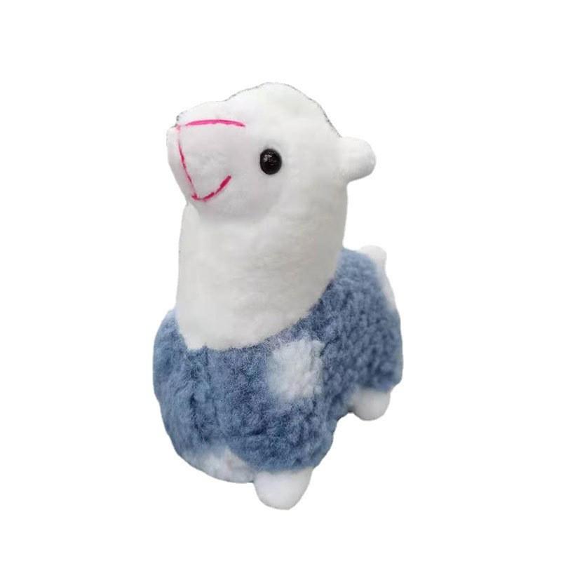 Cherished Mini Alpaca Plush Doll Keychain Colorful Soft Accessory For Bags