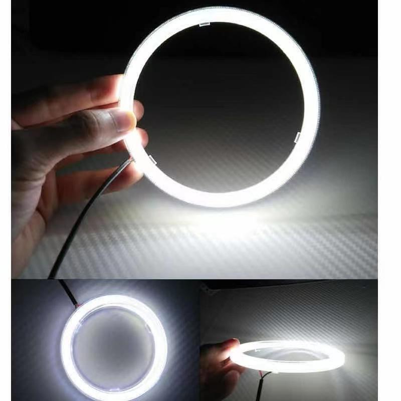 Cyberpunk Mask COB LED Angel Eye Light Bulb Circular Halo Light 12V 23A DIY Decorative Light 70mm Diameter Accessories with Batt