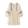Fashion Style 2024 Summer New Women's Clothing Loose All-Match Stitching Embroider Short Dress 5770042 712