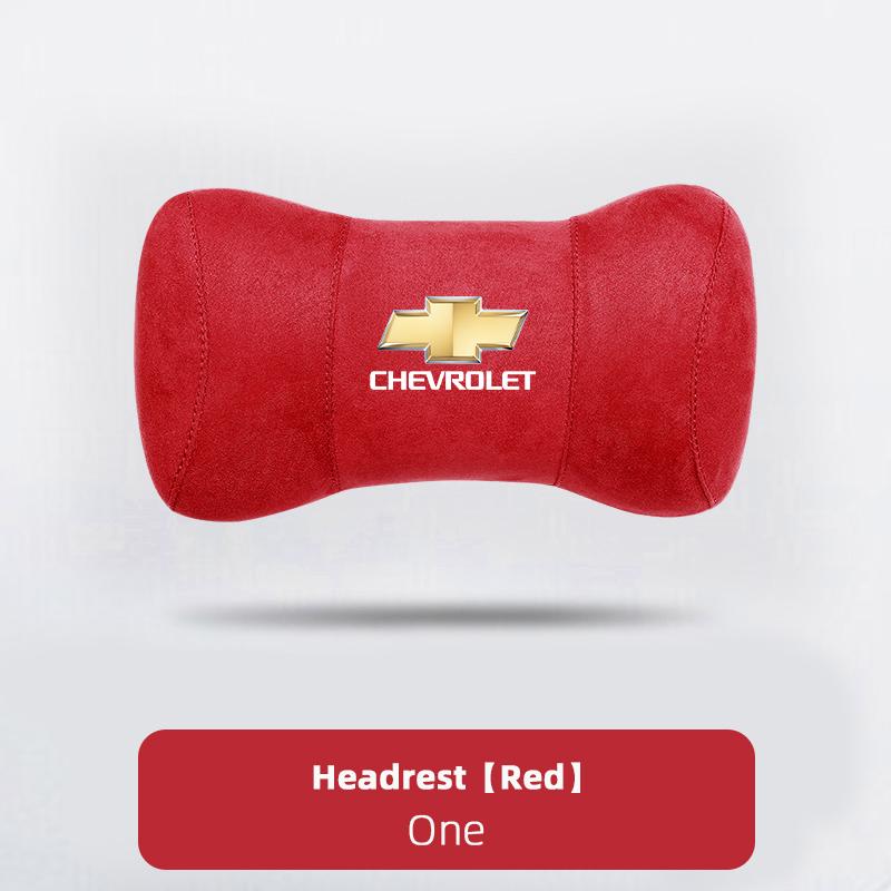 AABHE1 Suede Car Headrest Soft Memory Foam Comfort Lumbar Support Pillow Auto Interior For Chevrolet Spark Captiva Cruze Z71 Aveo Onix