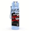 1PC New Gang Vintage Red Fire Truck Print 750ml Portable Sports Water Bottle Leakproof Gym Outdoor Travel Drink Cup