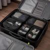 4 Pieces Zippered Travel Pouch with Mesh Panel Breathable Packing Organizer