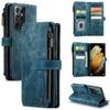 CaseMe Кошелек на молнии с отделениями для карт для Samsung Galaxy A17 5G A37 A57 A56 A36 A16 A55 A35 A25 A15 A54 A34 A14 A53 A33 A13 A52 A51 Флип-чехол из кожи для телефона