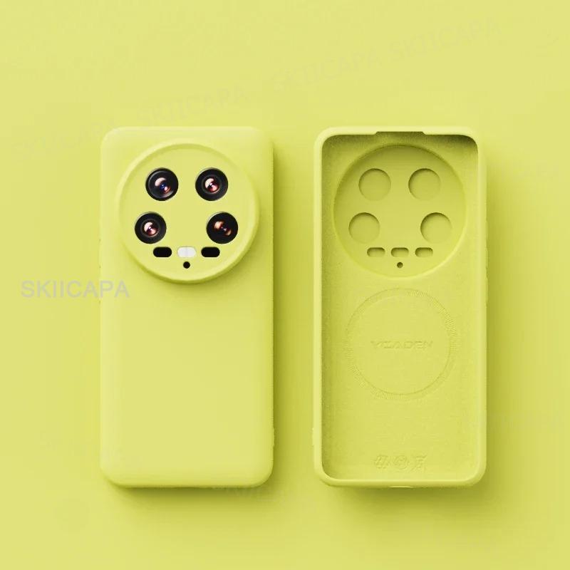 Liquid Silicone Magnetic Case for Xiaomi 17 Ultra Magsafe Wireless Charging Soft Skin Smooth Cover for Mi 17 Ultra Bumper Funda