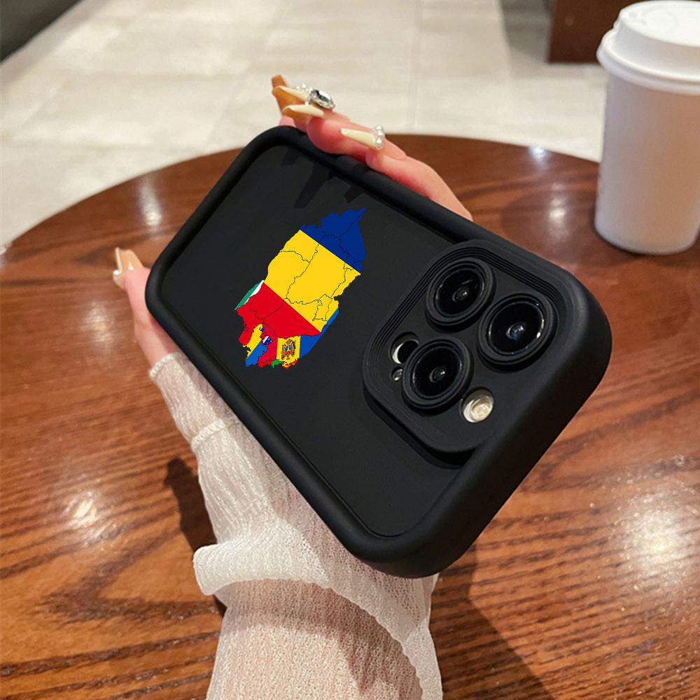 N91 Флаг Молдовы, мягкие чехлы для телефонов с ангельскими глазками для iPhone 15, 14, 12, 11 Pro Max 13 mini 7 8 6S Plus XS Max XR SE, противоударный чехол-бампер