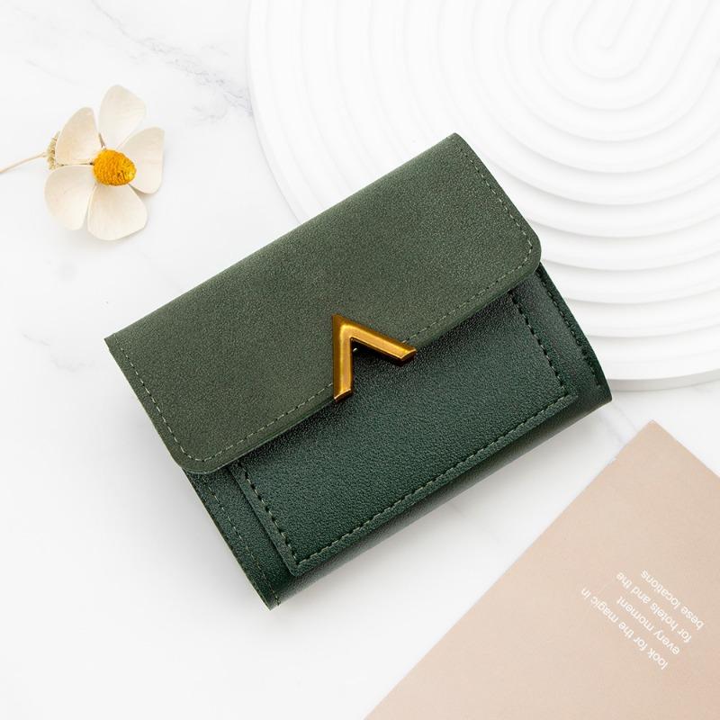 Версия Женская короткая сумка для карт Маленький кошелек с несколькими отделениями для карт