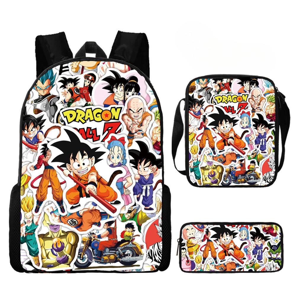 Набор рюкзаков Dragon Ball Z из водонепроницаемой Оксфордской ткани для школьников