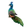 Realistic Peacock Plush Doll Soft Blue Bird Stuffed Toy Perfect Gift For Children