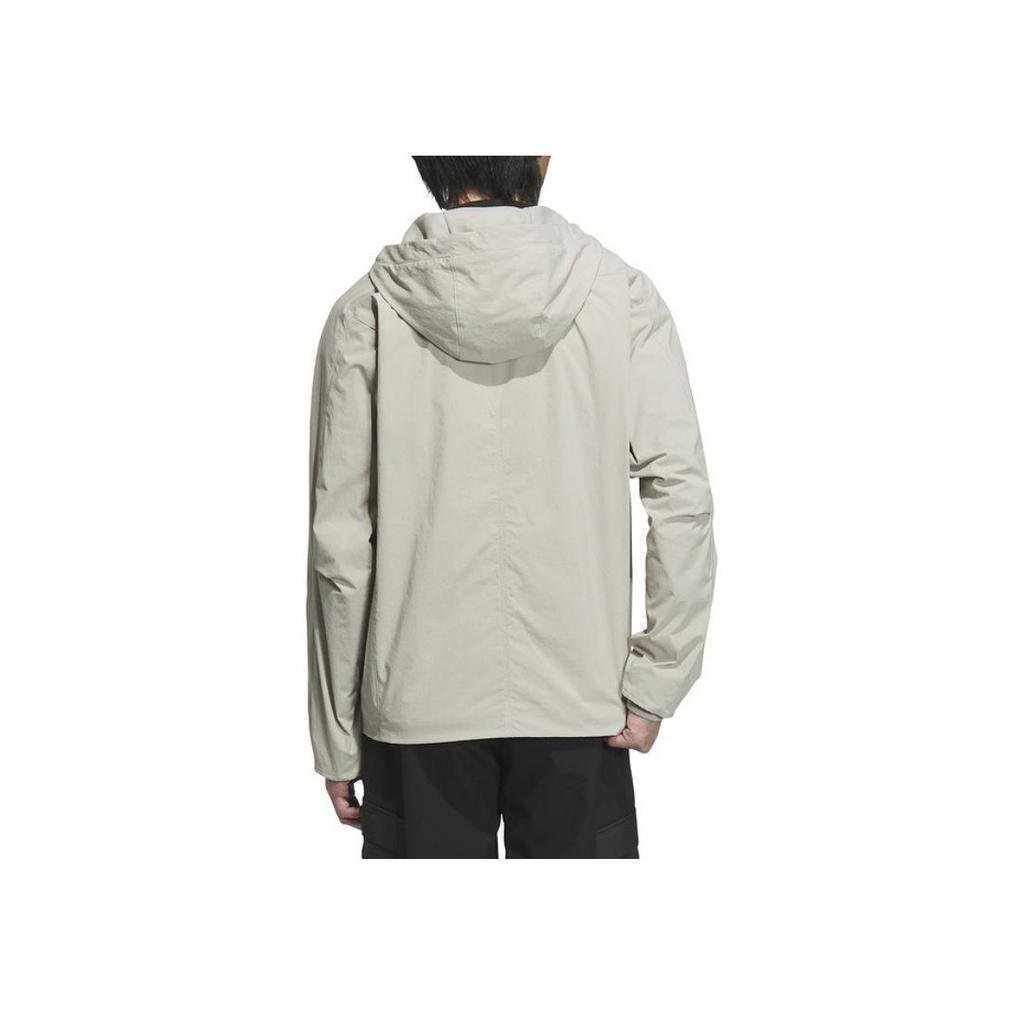 Adidas Wuji Warm Woven Jacket With Monochrome Logo Men Outerwear Sesame IX4289