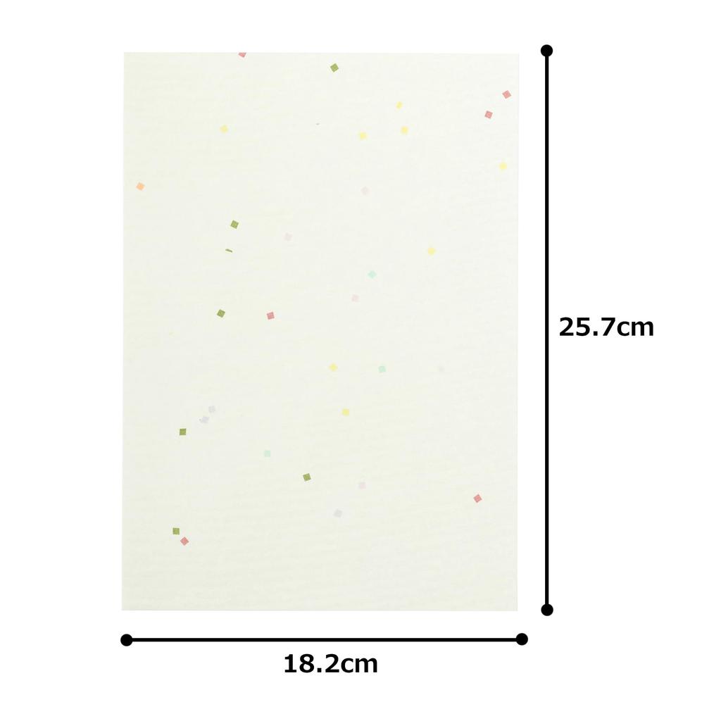 Kawasumi Washi OA Washi Flower B5 100 Sheets Calendar, Cream, Size,