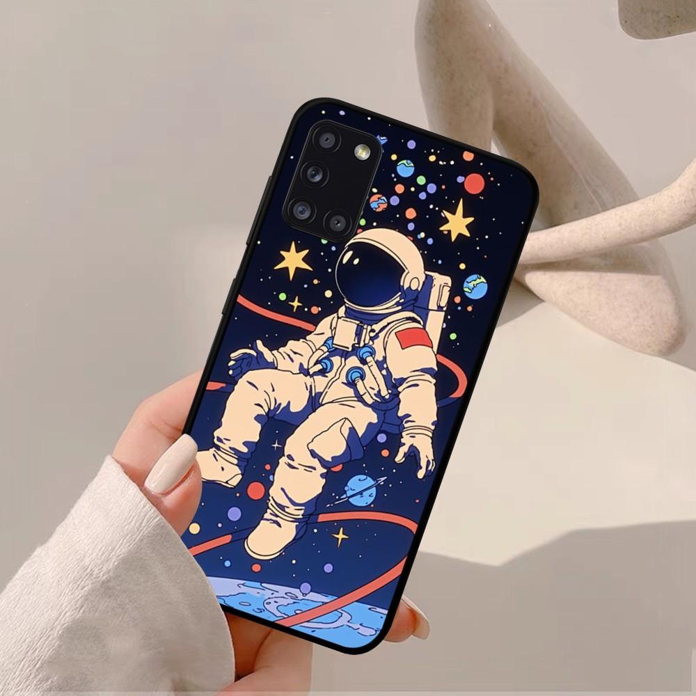Space Astronaut Cartoon Phone Case For Samsung A 10 11 12 13 20 21 22 30 31 32 40 51 52 53 70 71 72 73 91 13 Shell