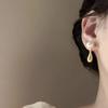 French Retro Pearl Water Drop Earrings: High-End, Lightweight, Elegant Design for Women