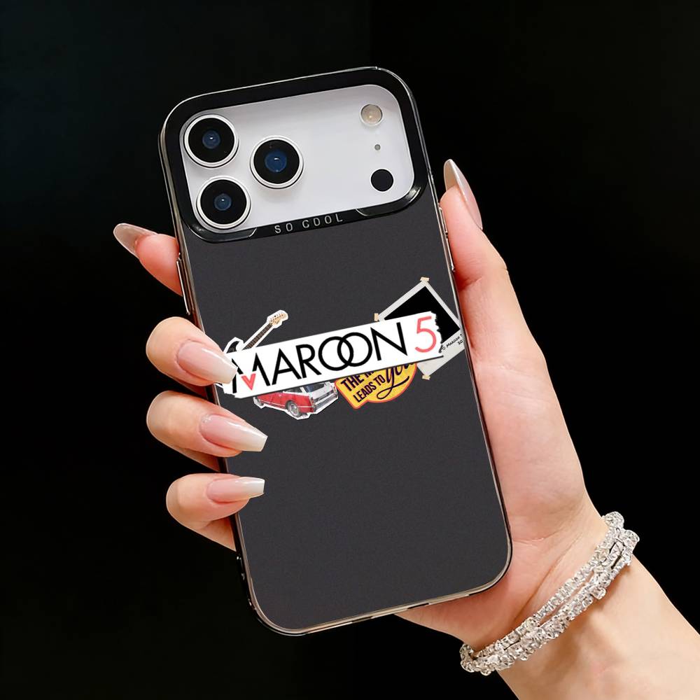 M-Maroon 5 Группа A-Адам Левин Чехол для телефона Для iPhone17, 16,15,14,13,12 Pro Max Черный Конфетный Матовый Ударопрочный Чехол