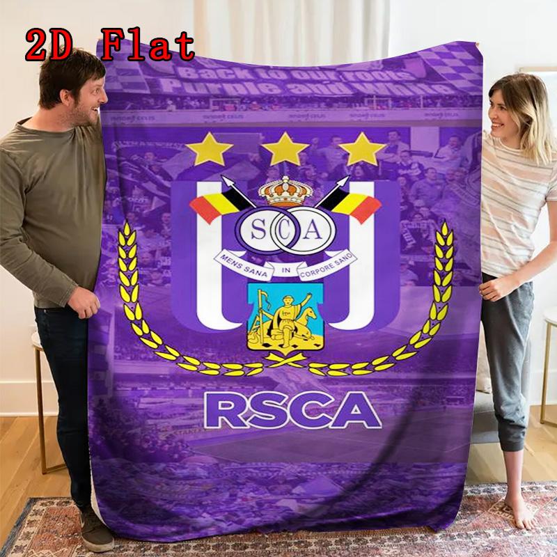 RSCA 2D Flat Pattern Flannel Blanket High quality All Seasons Warmth and Comfort Perfect for Christmas Gifts.MMT0918077