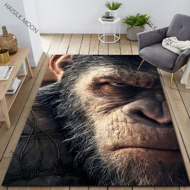 Multi-Size Classic Movie Gorilla Pattern Carpet for Living Room Bedroom Sofa Home Decor Non-slip Floor Mat Large Size