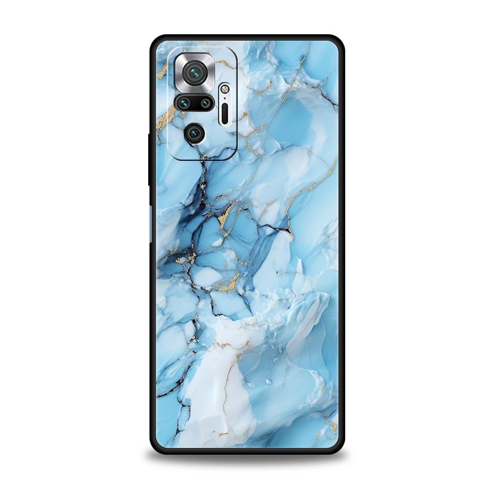 Мраморный чехол для телефона Xiaomi Redmi Note 14 13 5G 10 11 12 Pro Plus 4G 14C 13C 12C 10C Черный чехол