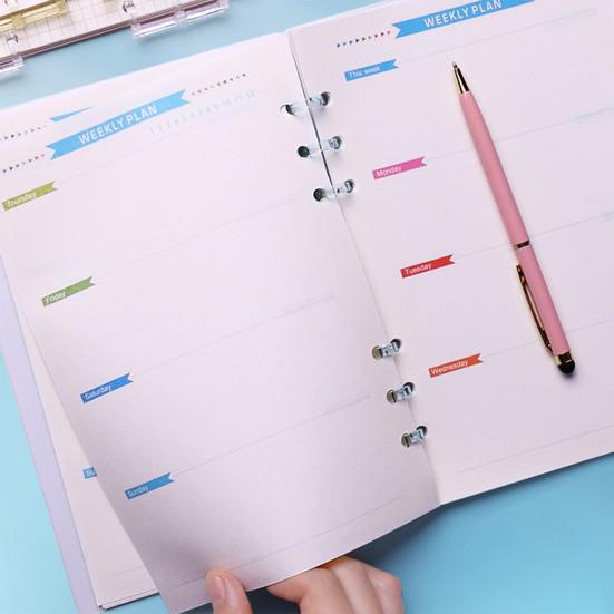 2 шт., с 3 отверстиями, переплетные кольца, пружинное спиральное кольцо, переплетное кольцо на 360 градусов, переворачивающаяся полоска, пряжка, зажим, школьные принадлежности, канцелярские принадлежности