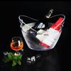 Clear Plastic Ice Bucket 4L Storage Holder for Wine Champagne and Beer Bottles
